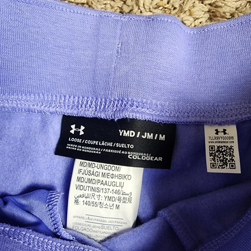 Under Armour Joggers & Jacket Fleece Outfit Girls Youth Medium New